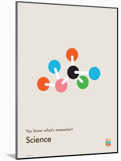 You Know What's Awesome? Science (Gray)-Wee Society-Mounted Art Print