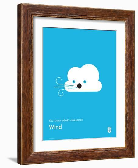 You Know What's Awesome? Wind (Blue)-Wee Society-Framed Art Print