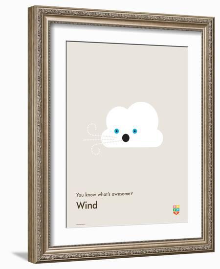 You Know What's Awesome? Wind (Gray)-Wee Society-Framed Art Print