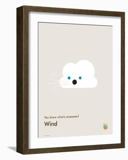 You Know What's Awesome? Wind (Gray)-Wee Society-Framed Art Print