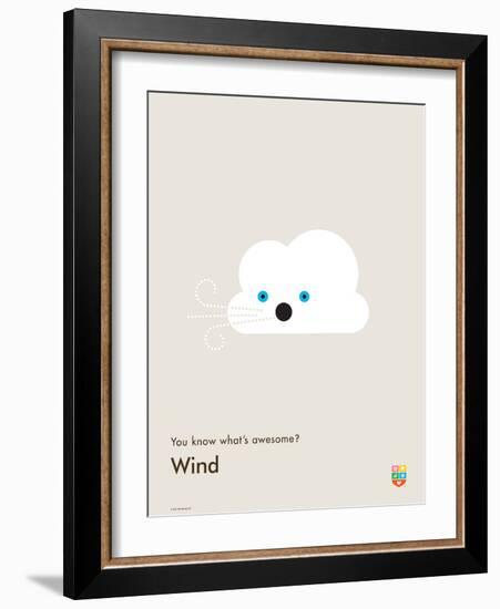 You Know What's Awesome? Wind (Gray)-Wee Society-Framed Art Print