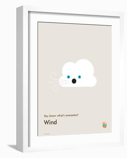 You Know What's Awesome? Wind (Gray)-Wee Society-Framed Art Print