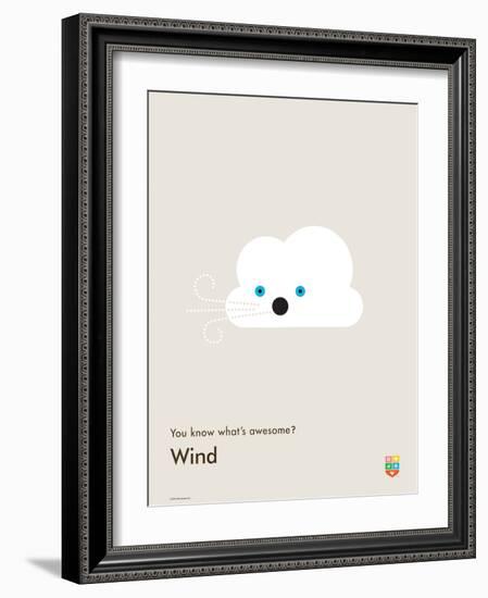 You Know What's Awesome? Wind (Gray)-Wee Society-Framed Art Print