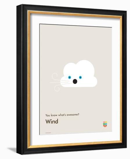 You Know What's Awesome? Wind (Gray)-Wee Society-Framed Art Print