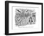 "You'll find there's no right or wrong here. Just what works for you." - New Yorker Cartoon-Edward Koren-Framed Premium Giclee Print