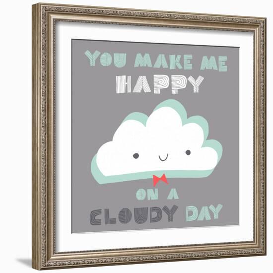 You Make Me Happy-Heather Rosas-Framed Art Print