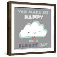 You Make Me Happy-Heather Rosas-Framed Art Print