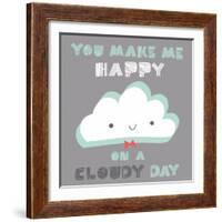 You Make Me Happy-Heather Rosas-Framed Art Print