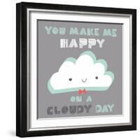 You Make Me Happy-Heather Rosas-Framed Art Print