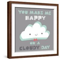You Make Me Happy-Heather Rosas-Framed Art Print
