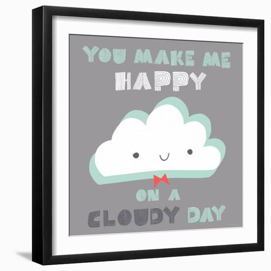 You Make Me Happy-Heather Rosas-Framed Art Print