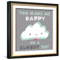 You Make Me Happy-Heather Rosas-Framed Art Print