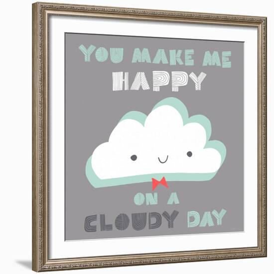 You Make Me Happy-Heather Rosas-Framed Art Print