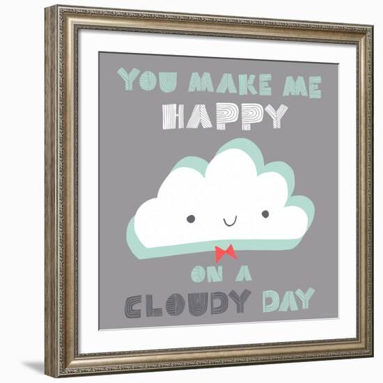 You Make Me Happy-Heather Rosas-Framed Art Print