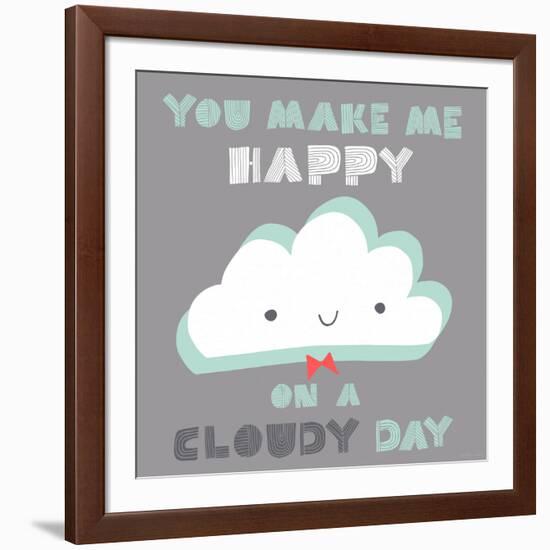 You Make Me Happy-Heather Rosas-Framed Art Print