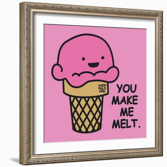 You Make Me Melt-Todd Goldman-Framed Art Print