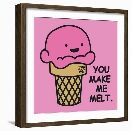 You Make Me Melt-Todd Goldman-Framed Art Print