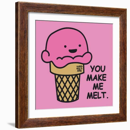 You Make Me Melt-Todd Goldman-Framed Art Print