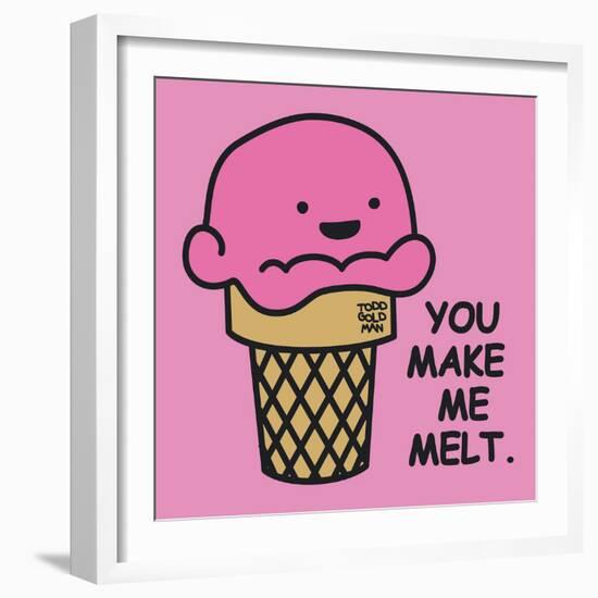 You Make Me Melt-Todd Goldman-Framed Art Print