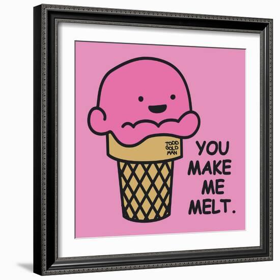 You Make Me Melt-Todd Goldman-Framed Art Print