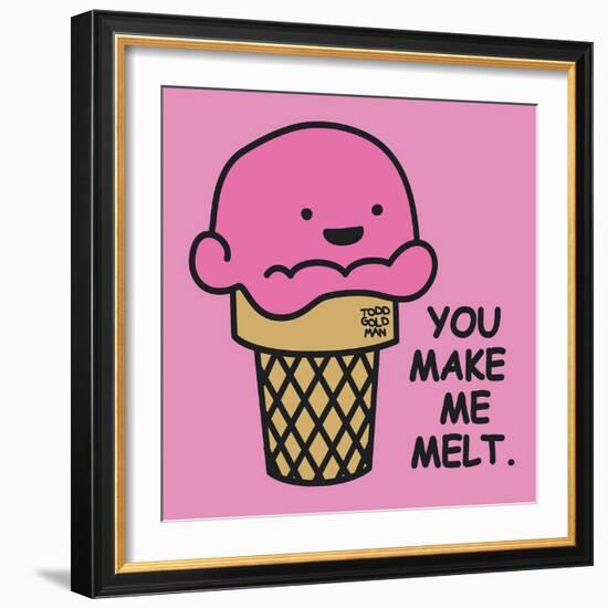 You Make Me Melt-Todd Goldman-Framed Art Print