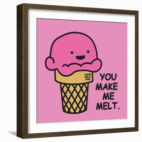 You Make Me Melt-Todd Goldman-Framed Giclee Print