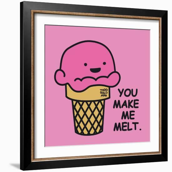 You Make Me Melt-Todd Goldman-Framed Giclee Print