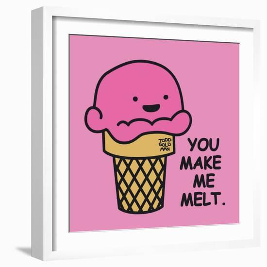 You Make Me Melt-Todd Goldman-Framed Giclee Print