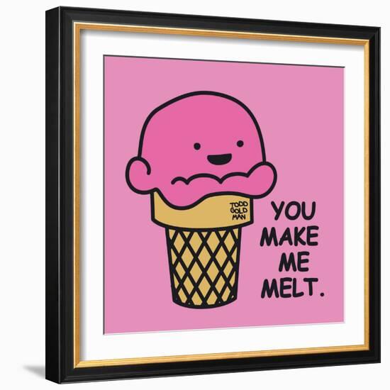 You Make Me Melt-Todd Goldman-Framed Giclee Print