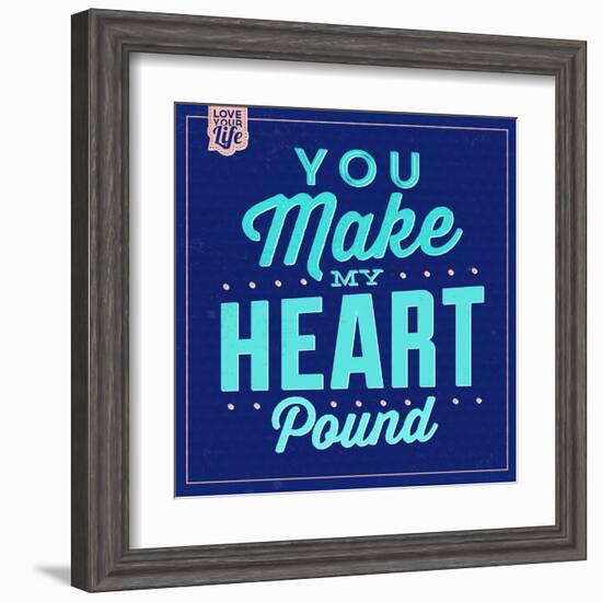 You Make My Heart Pound 1-Lorand Okos-Framed Art Print