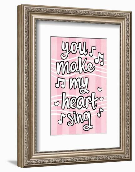 You Make My Heart Sing - Tommy Human Cartoon Print-Tommy Human-Framed Giclee Print