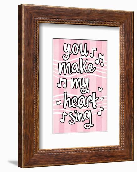You Make My Heart Sing - Tommy Human Cartoon Print-Tommy Human-Framed Giclee Print