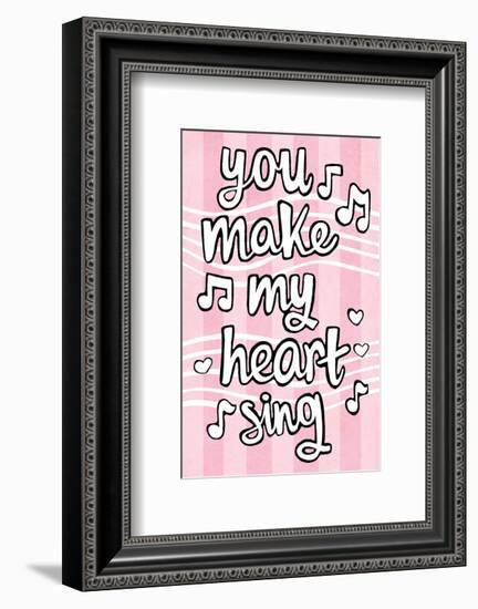 You Make My Heart Sing - Tommy Human Cartoon Print-Tommy Human-Framed Giclee Print