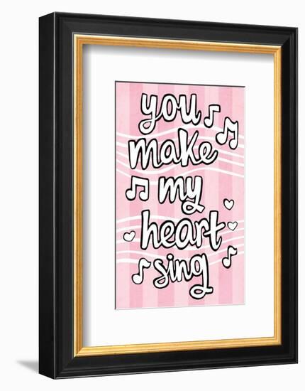 You Make My Heart Sing - Tommy Human Cartoon Print-Tommy Human-Framed Giclee Print