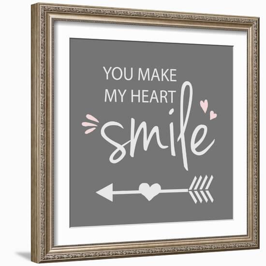 You Make My Heart Smile-Anna Quach-Framed Art Print