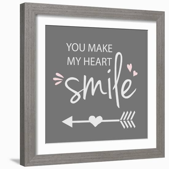 You Make My Heart Smile-Anna Quach-Framed Art Print