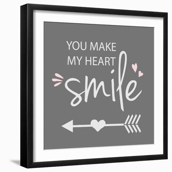 You Make My Heart Smile-Anna Quach-Framed Art Print