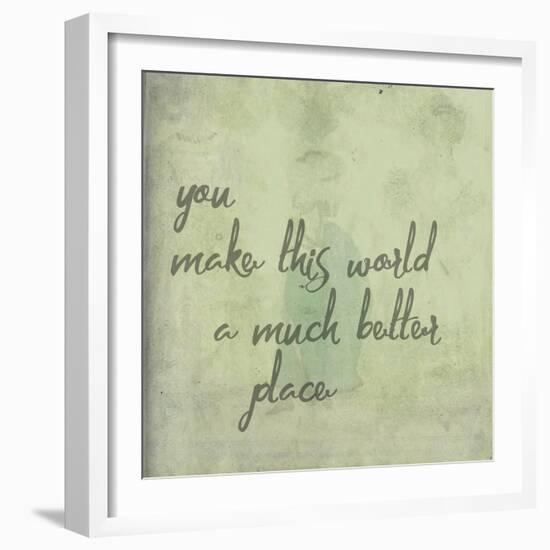 You Make This World-Jelena Matic-Framed Art Print