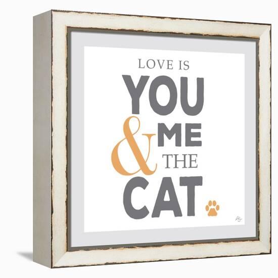 You Me and the Cat-Kimberly Glover-Framed Premier Image Canvas