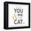 You Me and the Cat-Kimberly Glover-Framed Premier Image Canvas