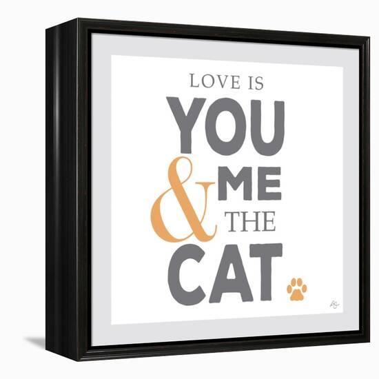 You Me and the Cat-Kimberly Glover-Framed Premier Image Canvas
