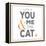 You Me and the Cat-Kimberly Glover-Framed Premier Image Canvas