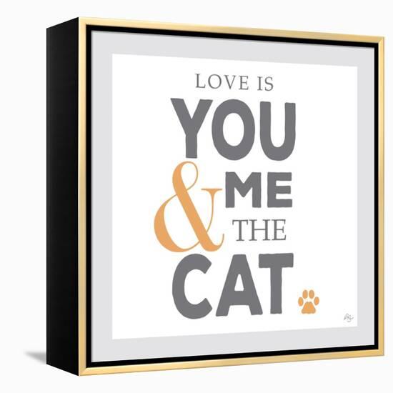 You Me and the Cat-Kimberly Glover-Framed Premier Image Canvas