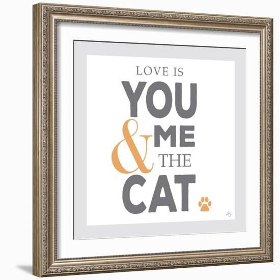 You Me and the Cat-Kimberly Glover-Framed Giclee Print