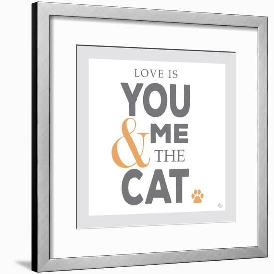 You Me and the Cat-Kimberly Glover-Framed Giclee Print