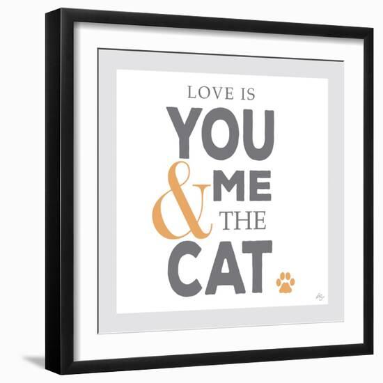 You Me and the Cat-Kimberly Glover-Framed Giclee Print