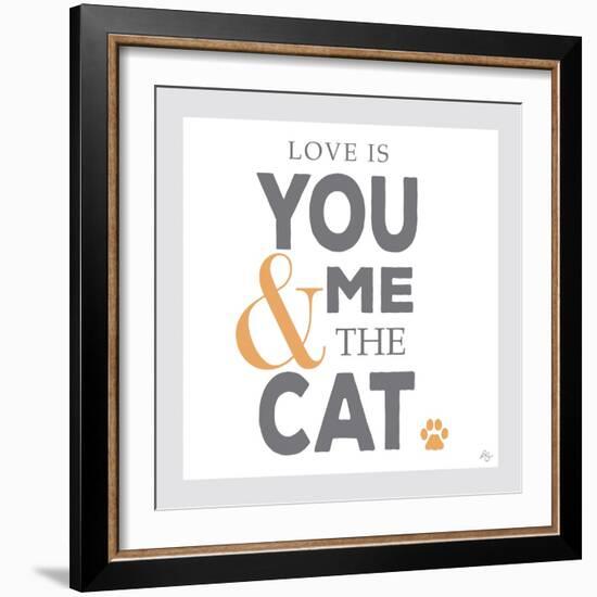 You Me and the Cat-Kimberly Glover-Framed Giclee Print