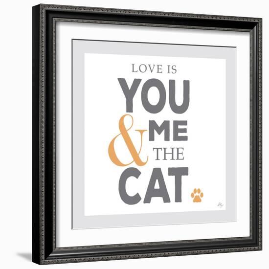 You Me and the Cat-Kimberly Glover-Framed Giclee Print