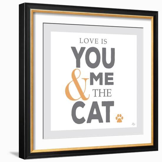 You Me and the Cat-Kimberly Glover-Framed Giclee Print