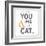 You Me and the Cat-Kimberly Glover-Framed Premium Giclee Print